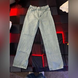 Zara Women's Light Blue Straight Leg Jeans